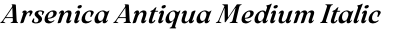 Arsenica Antiqua Medium Italic